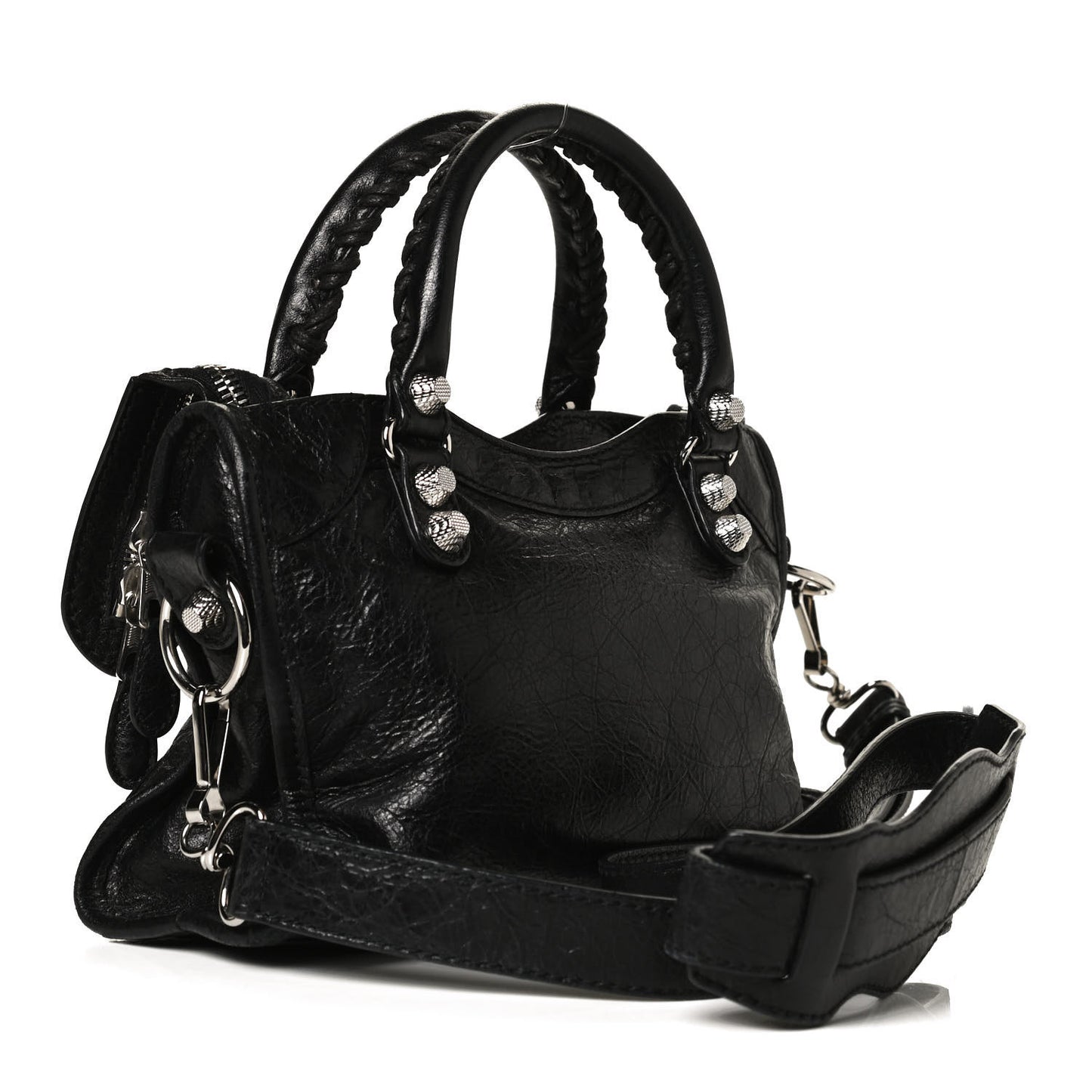 Agneau Giant 12 Silver Hardware Mini City Black