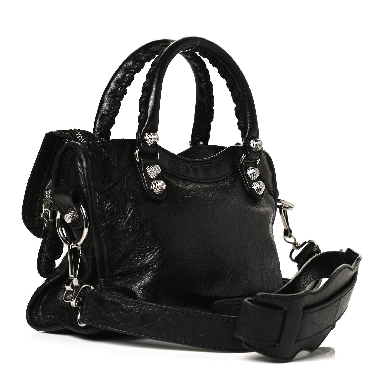 Balenciaga Agneau Giant 12 Silver Hardware Mini City Black 3 of 12