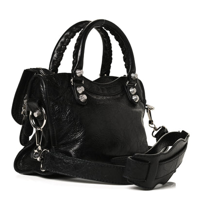 Balenciaga Agneau Giant 12 Silver Hardware Mini City Black 3 of 12