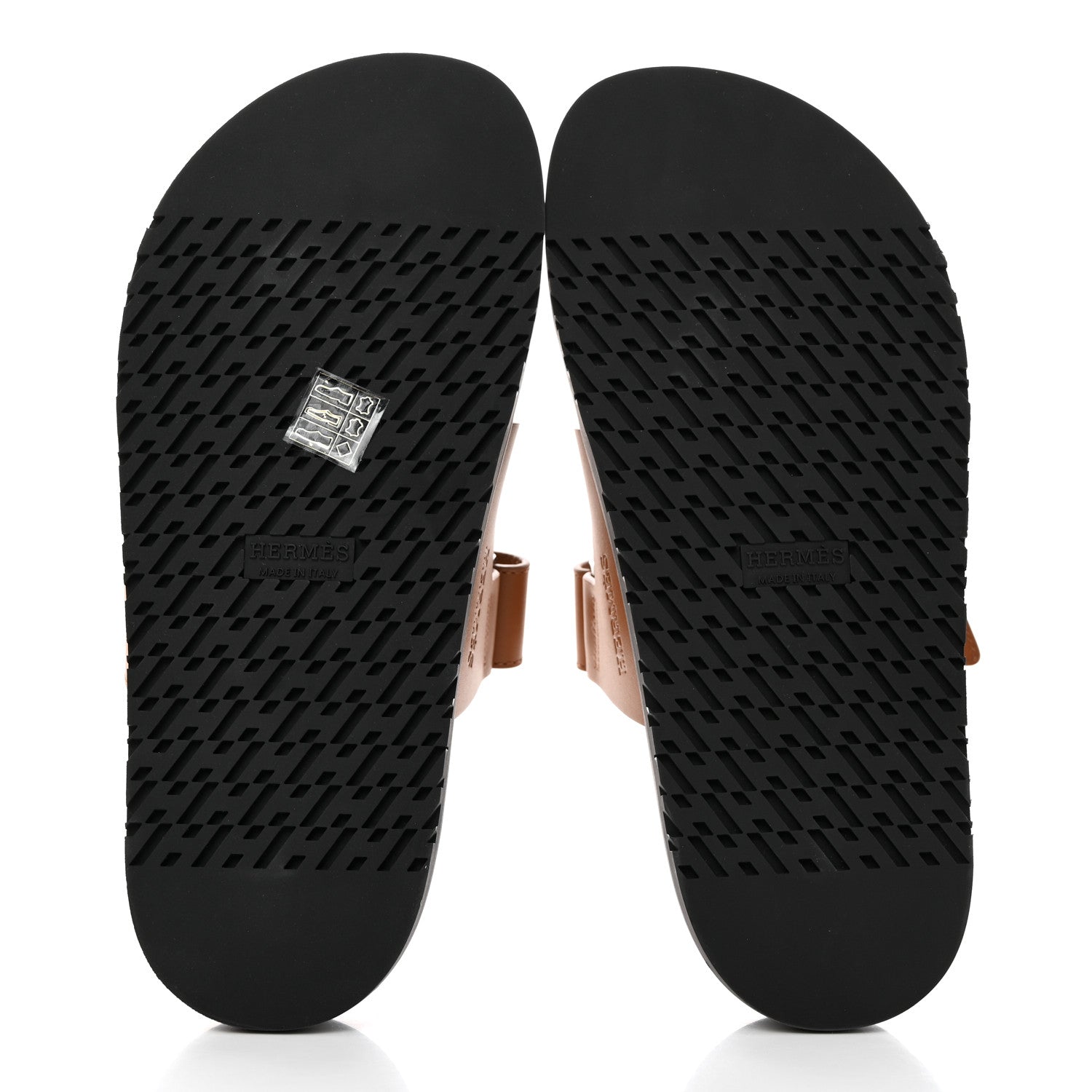 Hermes Calfskin Womens Chypre Sandals 37.5 Gold 5 of 9