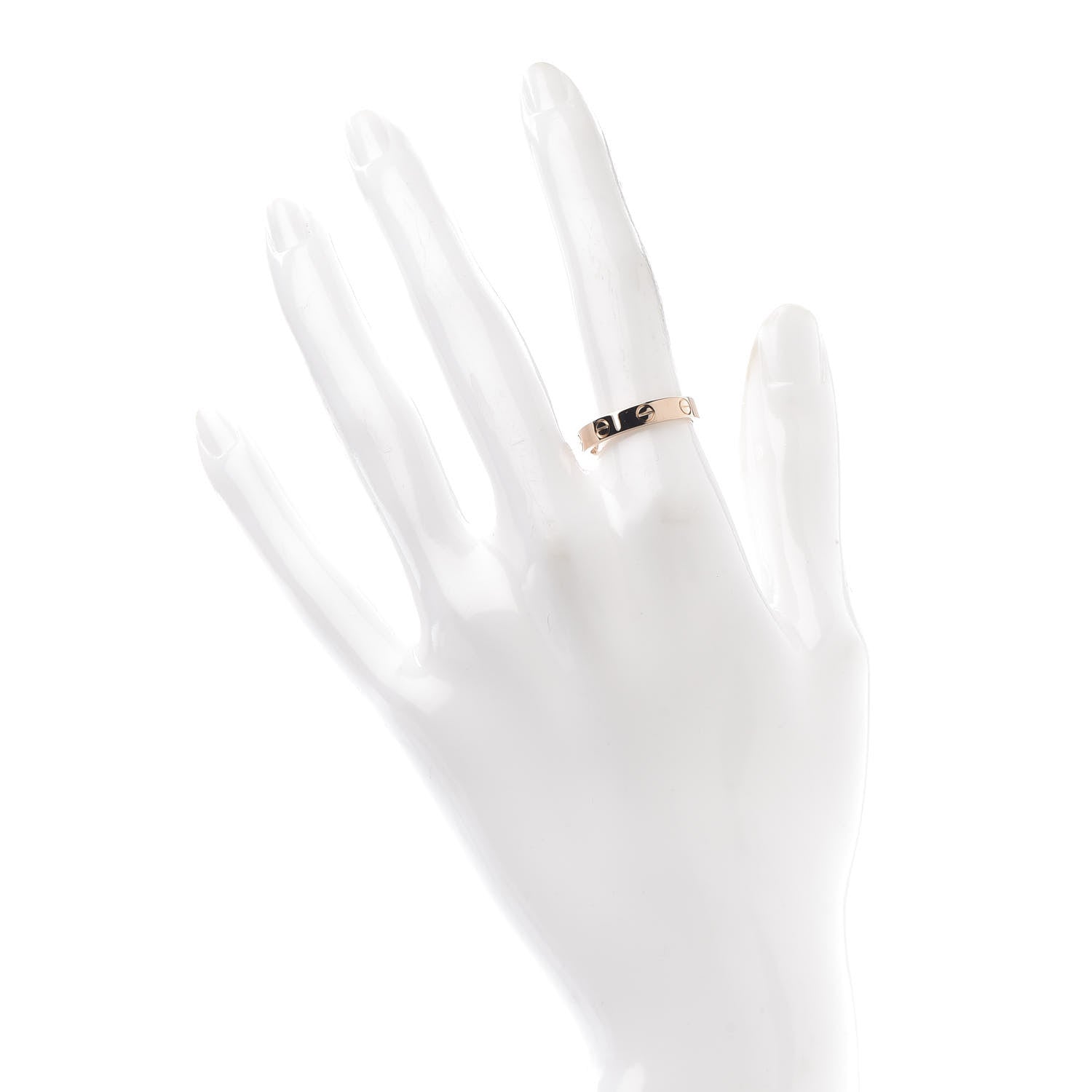 Cartier 18K Pink Gold 3.5mm LOVE Wedding Band Ring 53 6.25 2 of 6