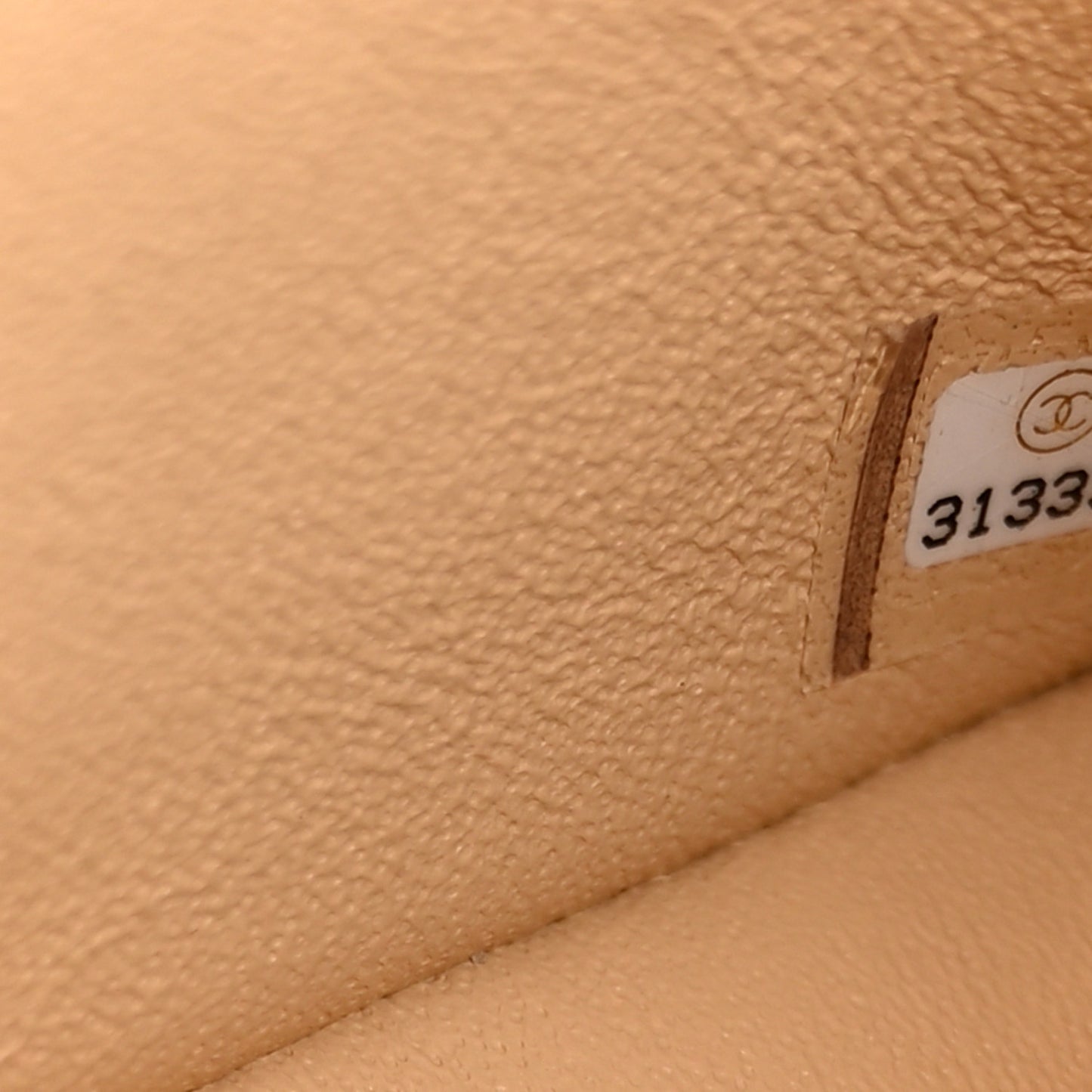 Caviar Quilted Small Double Flap Beige