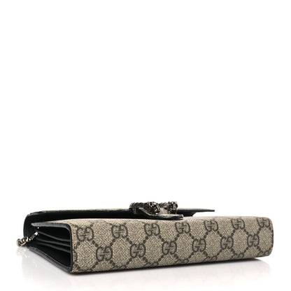 Gucci GG Supreme Monogram Mini Dionysus Chain Wallet Beige Black 4 of 8