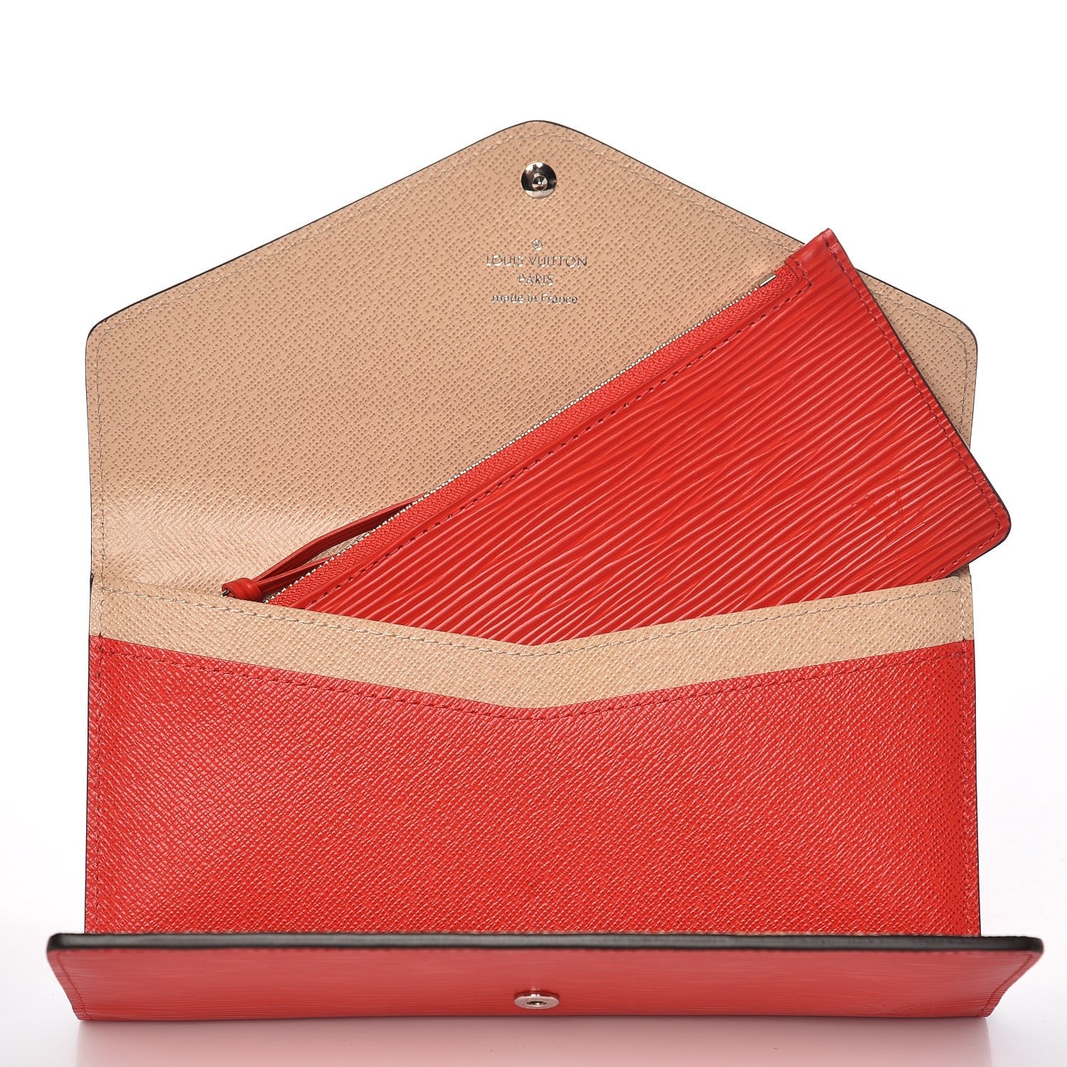 Louis Vuitton Epi Josephine Wallet Coquelicot Dune 6 of 8