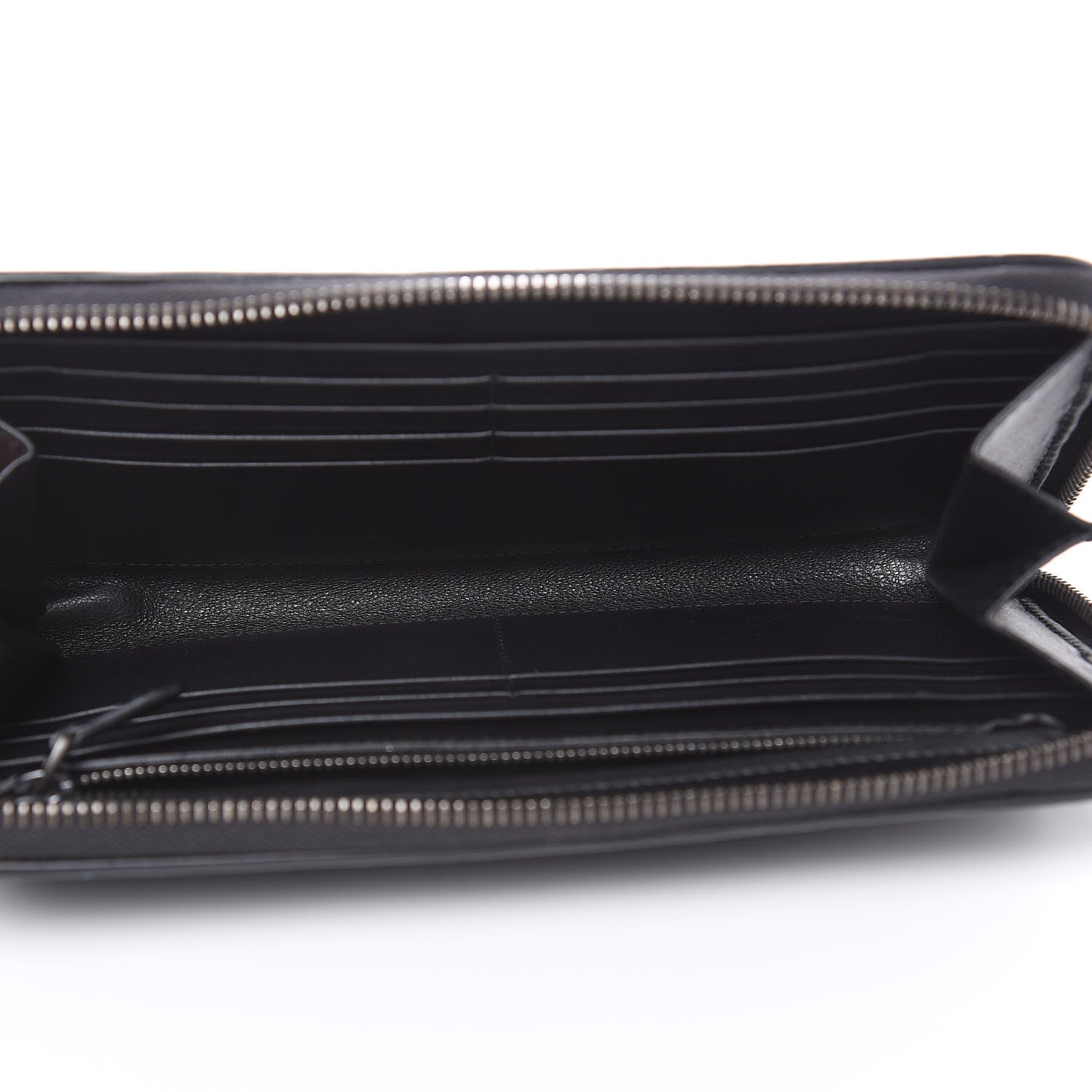 Bottega Veneta Nappa Intrecciato Zip Around Wallet Black 5 of 10