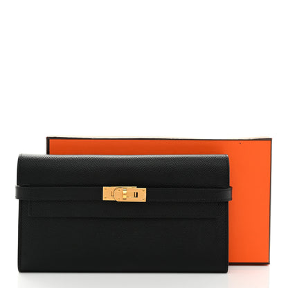 Hermes Epsom Kelly Longue Wallet Black 8 of 8