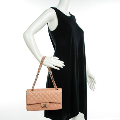 Chanel Lambskin Quilted Medium Double Flap Pink 2 of 9