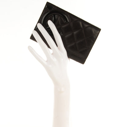 Chanel Calfskin Quilted Cambon Quilted Flap Wallet Dark Brown 2 of 8