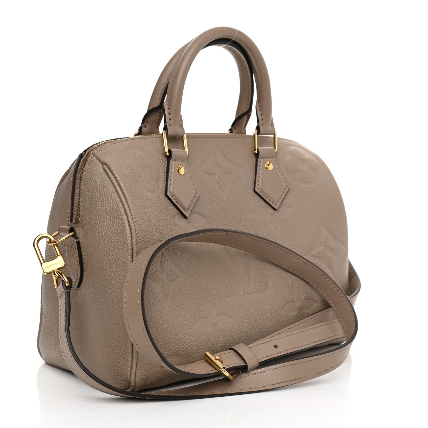 Louis Vuitton Empreinte Monogram Giant Speedy Bandouliere 25 Tourterelle 3 of 12