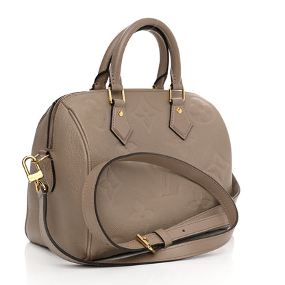 Louis Vuitton Empreinte Monogram Giant Speedy Bandouliere 25 Tourterelle 3 of 12