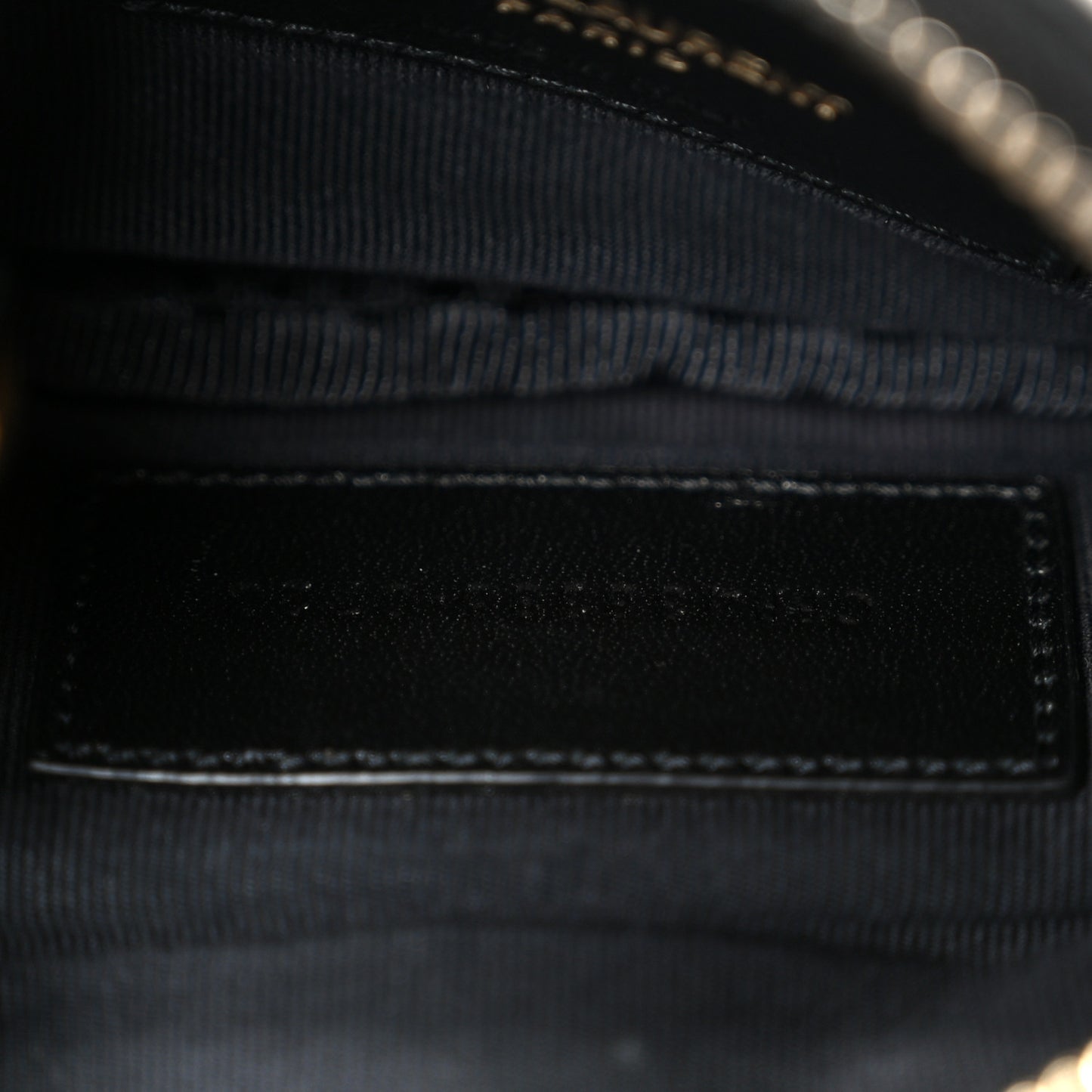 Calfskin Matelasse Monogram Key Pouch Black