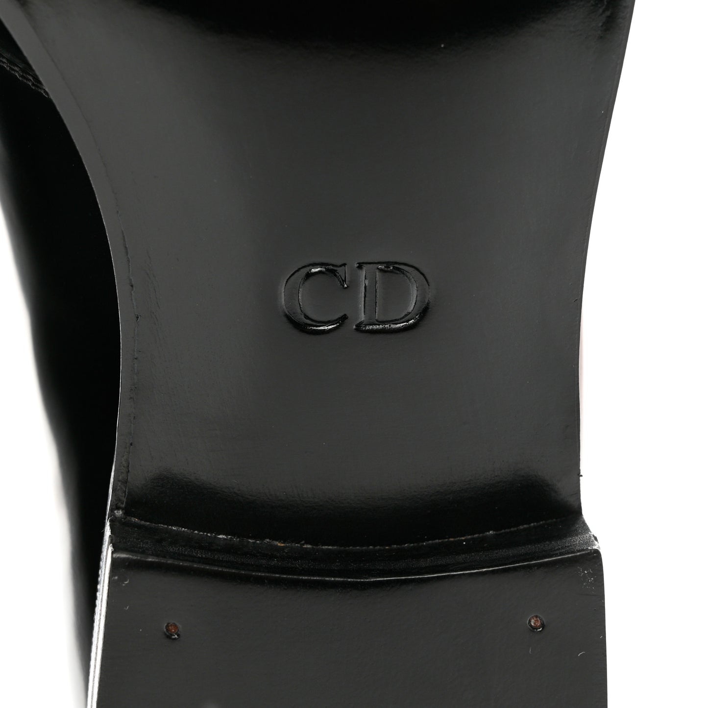 Calfskin Lace Up Oxford Loafers 40.5 Black