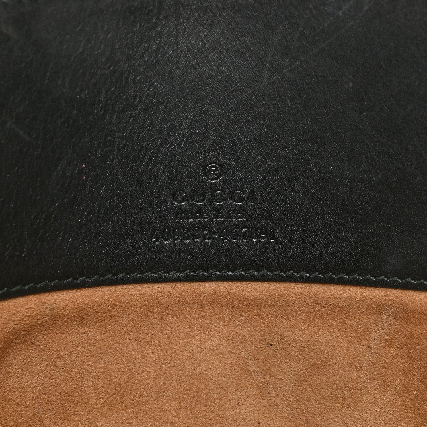 Gucci Calfskin Embossed XL Clutch Black 6 of 14