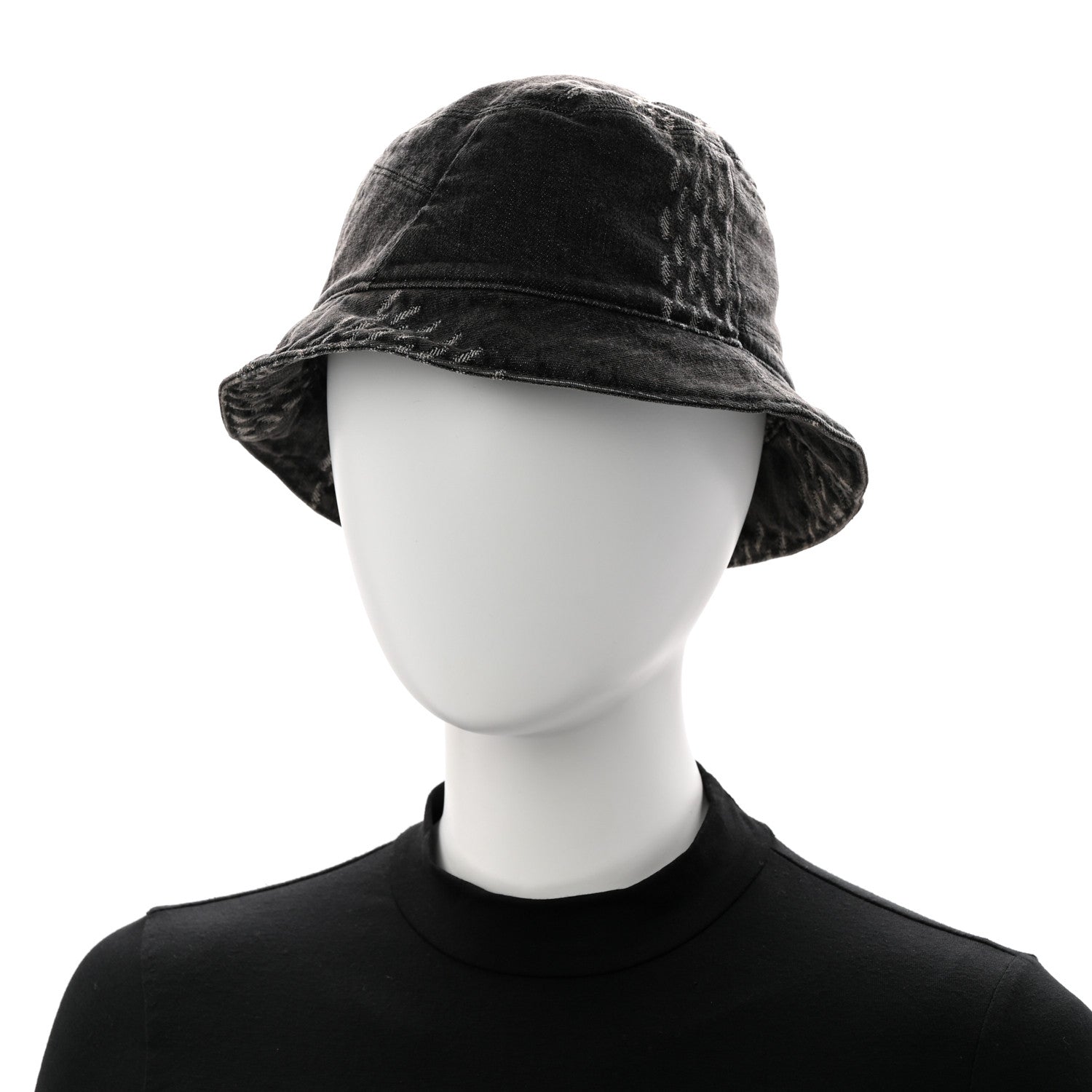 Louis Vuitton x NIGO Monogram Giant Denim Giant Damier Wave Sun Hat 60 Gray 2 of 8