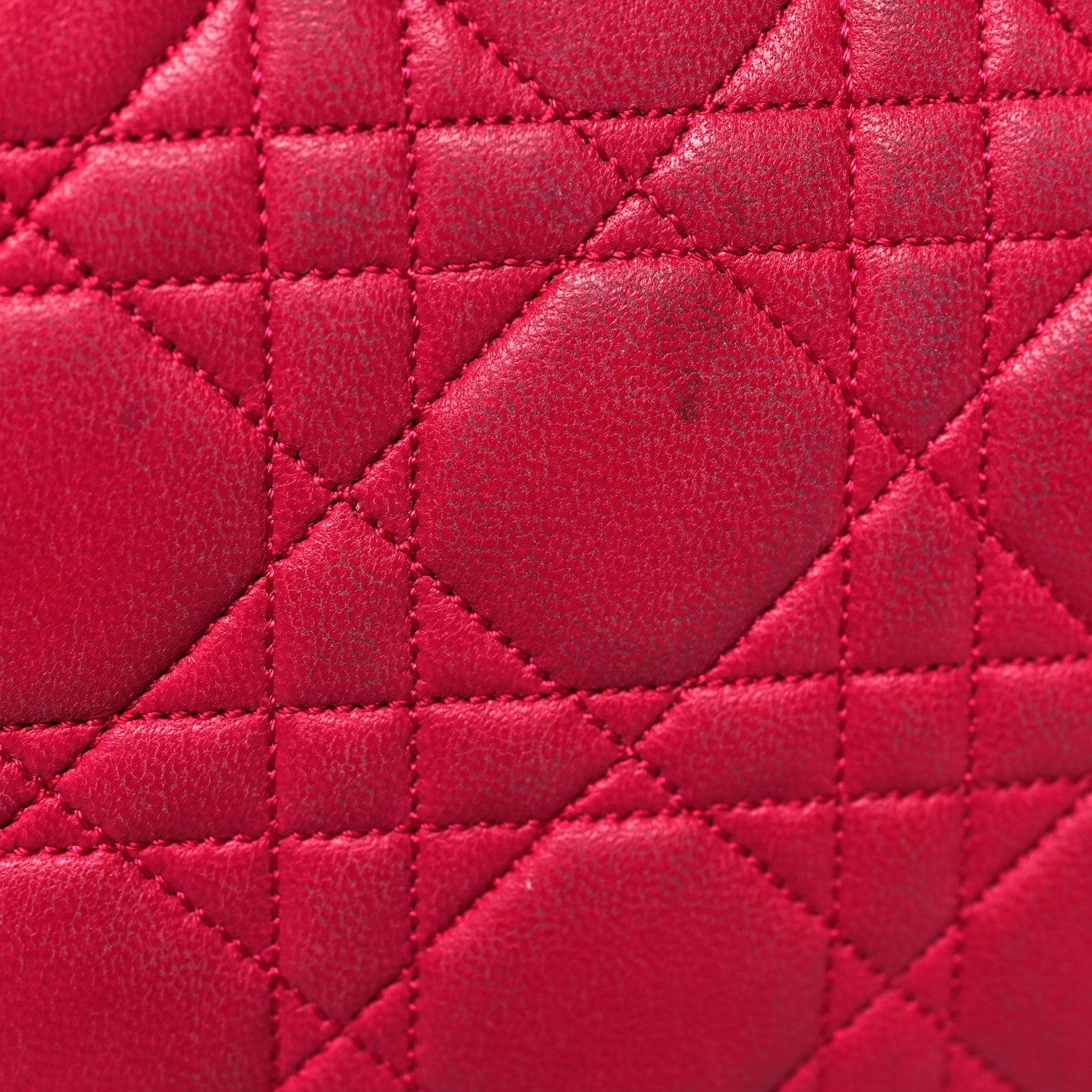 Christian Dior Lambskin Cannage Miss Dior Promenade Pouch Fuchsia 17 of 21