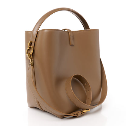 Saint Laurent Shiny Calfskin Le 37 Bucket Bag Dark Cork 4 of 14