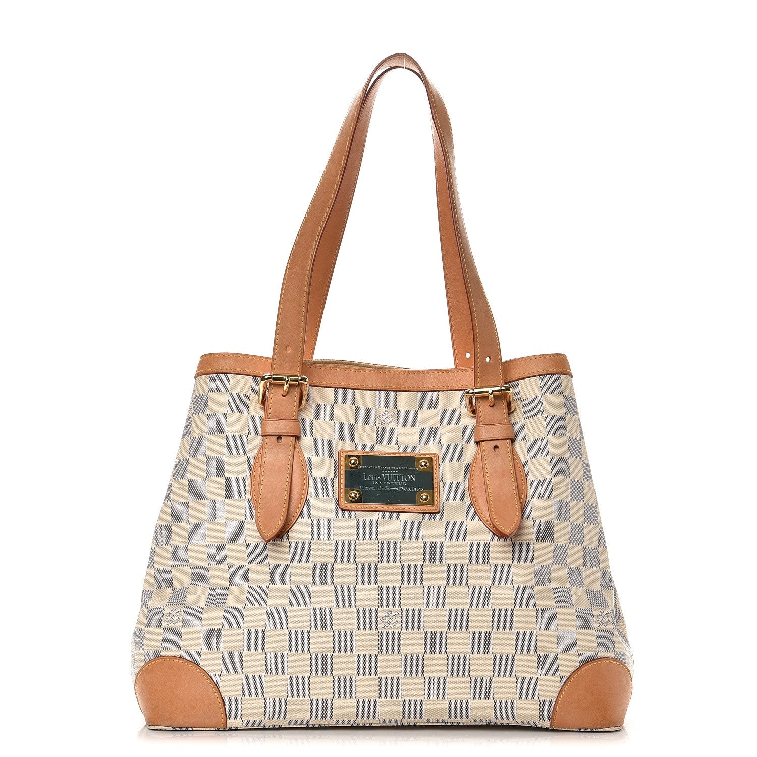 Louis Vuitton Damier Azur Hampstead MM 1 of 14