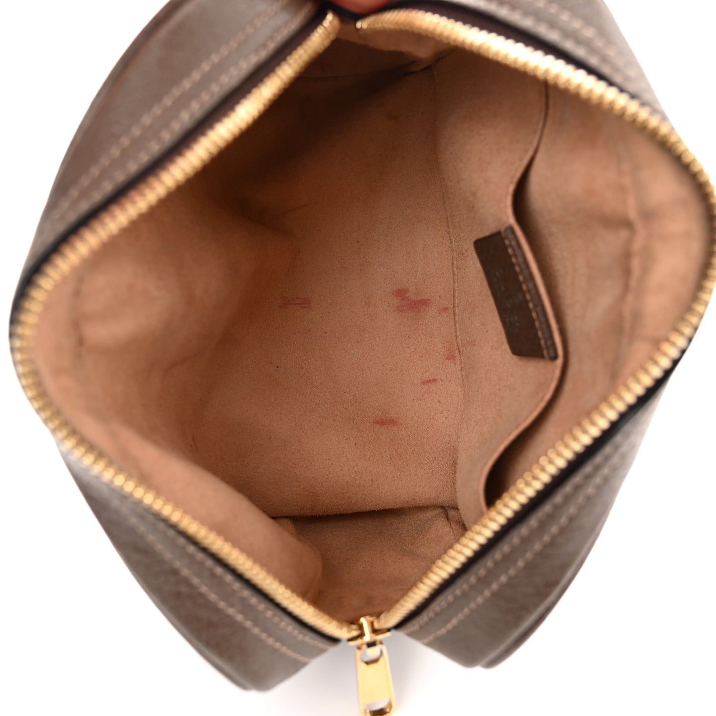 GG Supreme Monogram Web Small Ophidia Belt Bag 85 34 Dark Brown