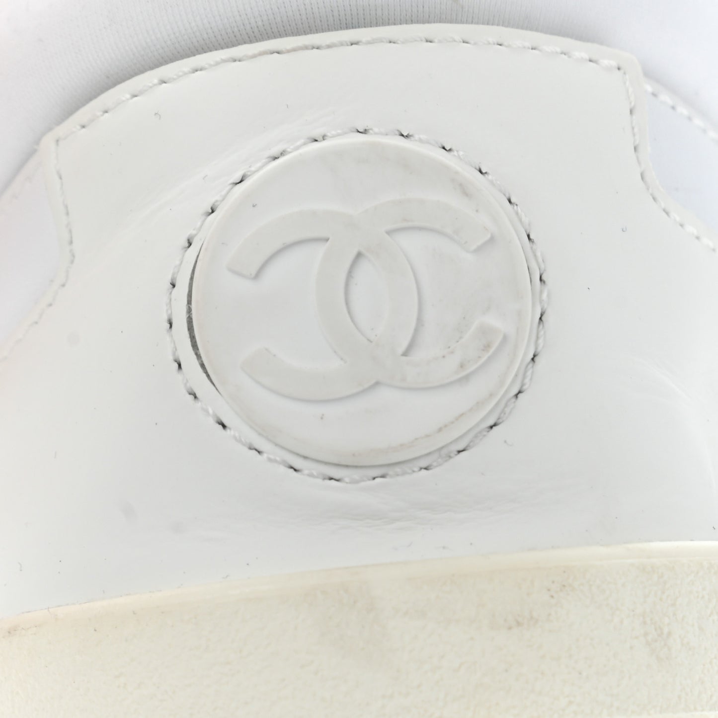 Calfskin Mesh Lycra Womens Logo Sneakers 39.5 White