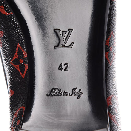 Louis Vuitton Monogram Infrarouge New Revival Ballerina Flats 42 Black 6 of 9