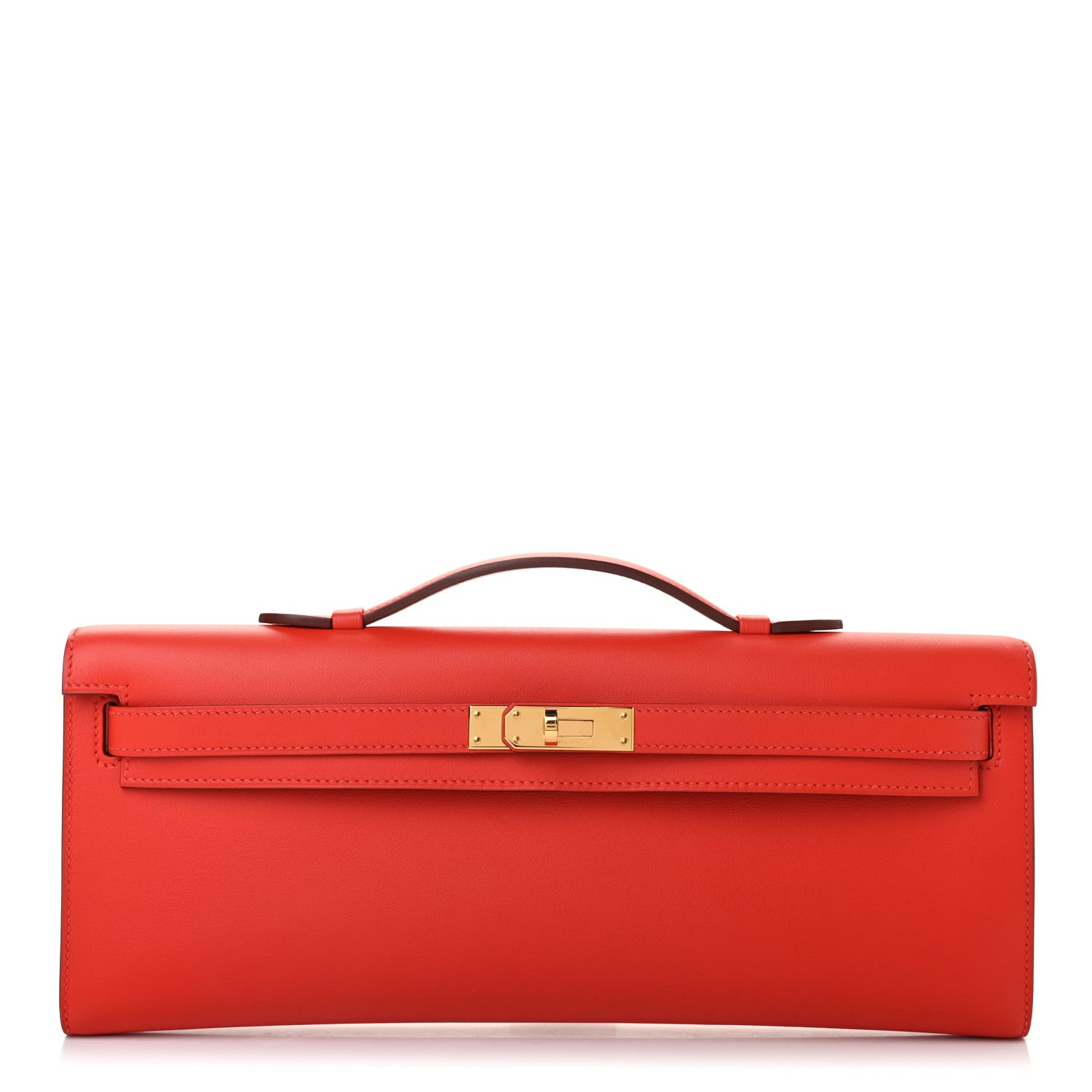 Hermes Swift Kelly Cut Clutch Pochette Capucine 1 of 8