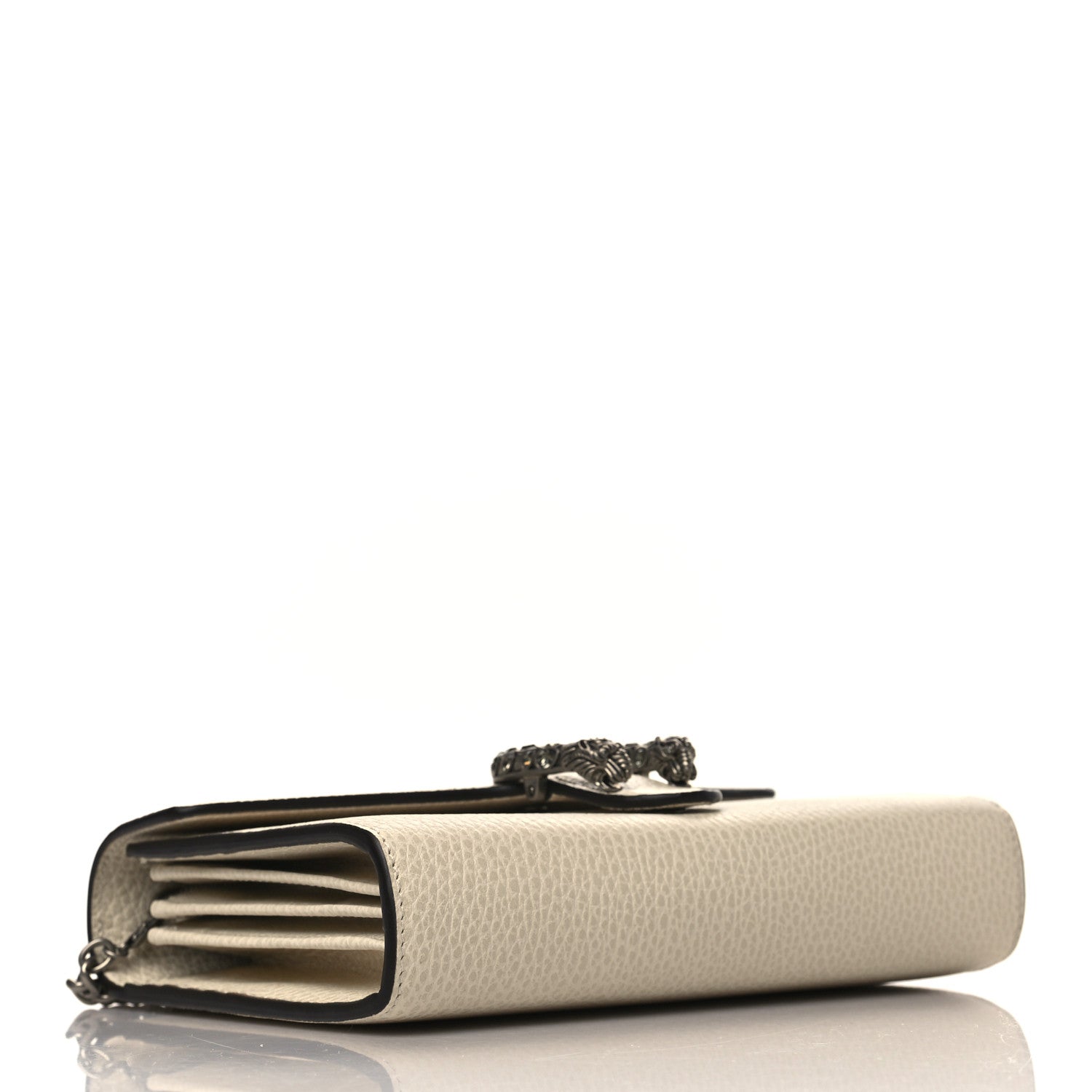 Gucci Dollar Calfskin Mini Dionysus Chain Wallet Mystic White 4 of 8