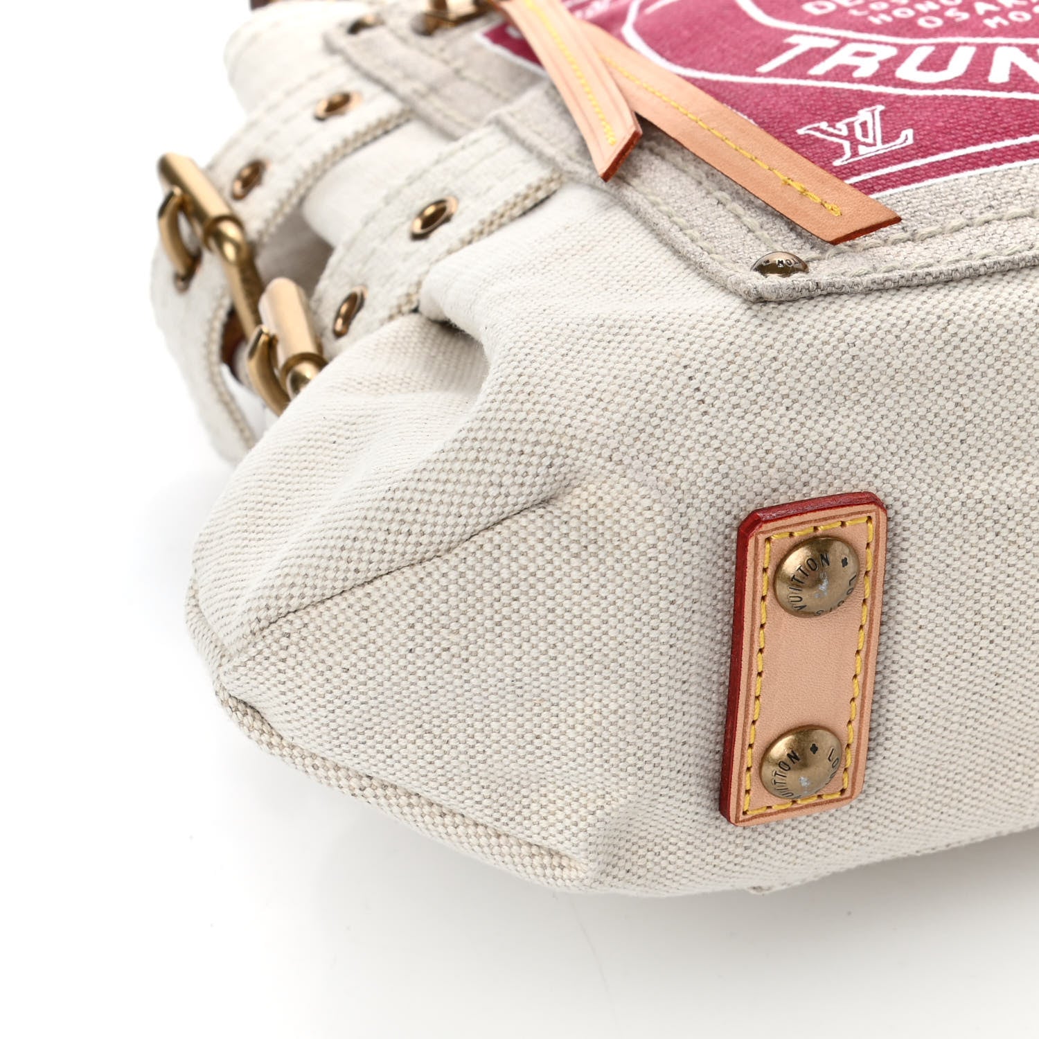 Louis Vuitton Toile Globe Shopper Cabas PM Red 8 of 9