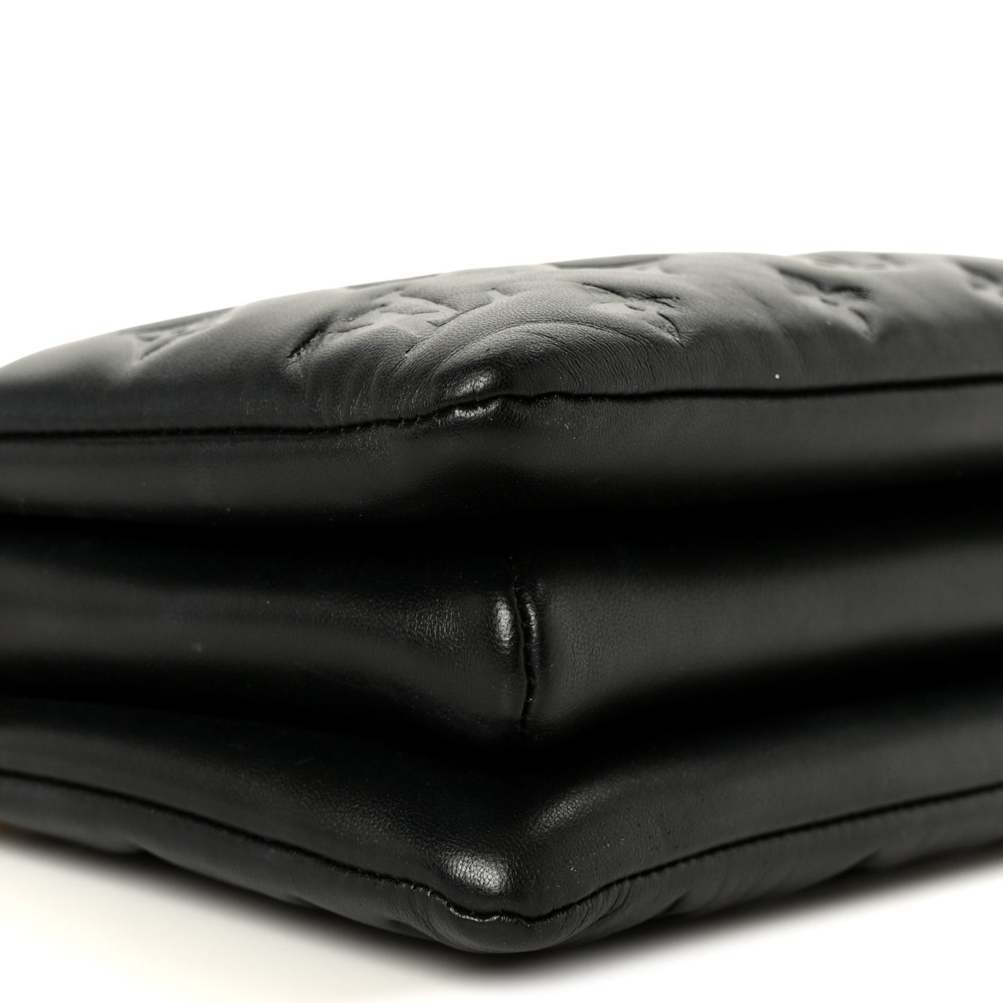 Lambskin Embossed Monogram Coussin BB Black