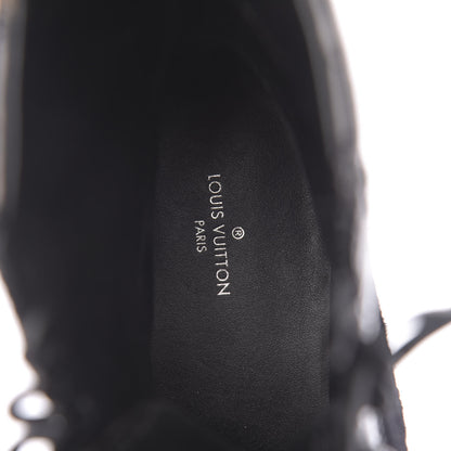Louis Vuitton Suede Calfskin Monogram Laureate Platform Desert Boots 39 Black 7 of 8
