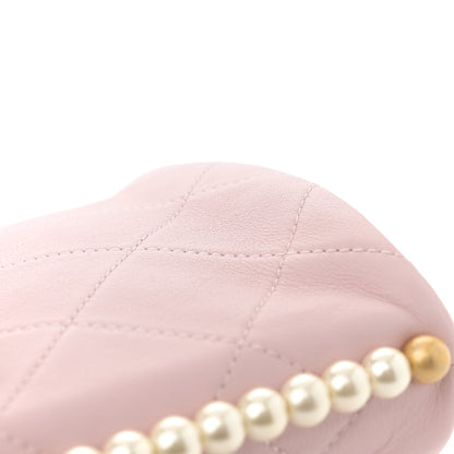 Chanel Calfskin Quilted Pearl Small About Pearls Hobo Bag Light Pink 13 of 13
