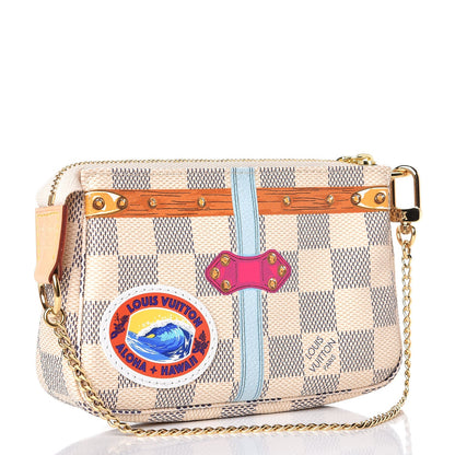 Louis Vuitton Damier Azur Summer Trunks Hawaii Mini Pochette Accessories 3 of 8