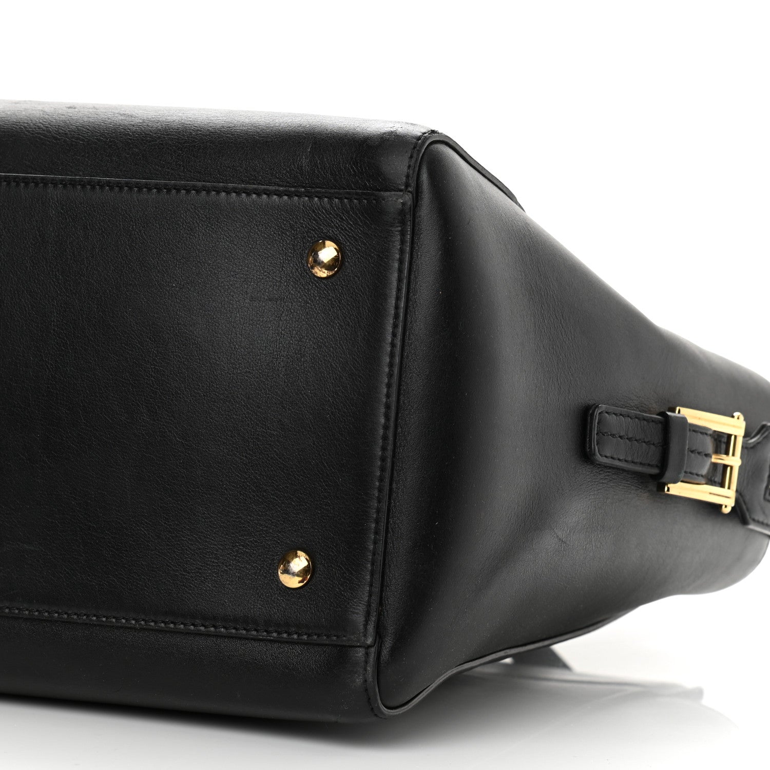 Versace Vitello Calfskin Signature Tote Black 10 of 12