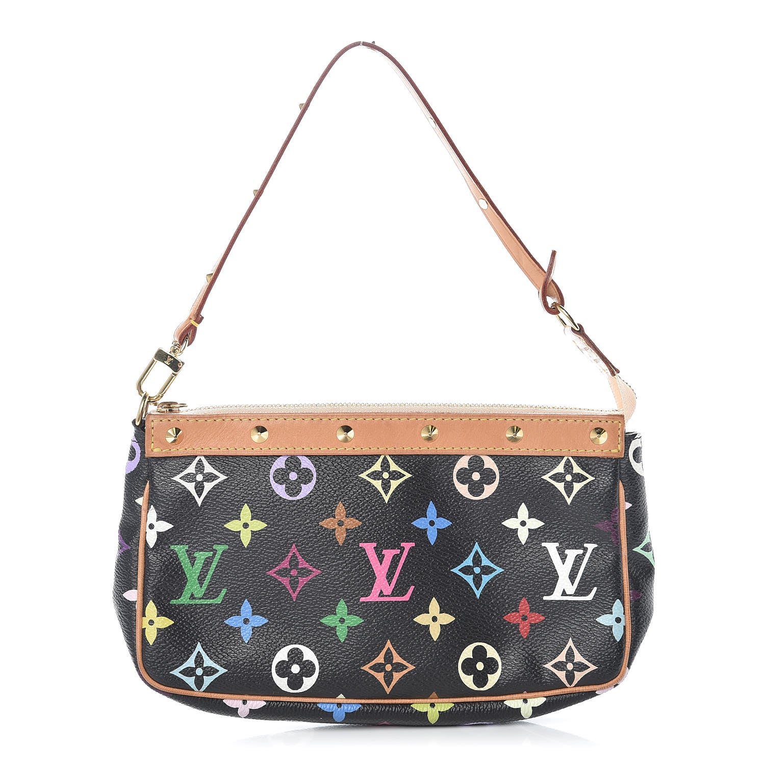 Louis Vuitton Monogram Multicolor Pochette Accessories Black 1 of 20