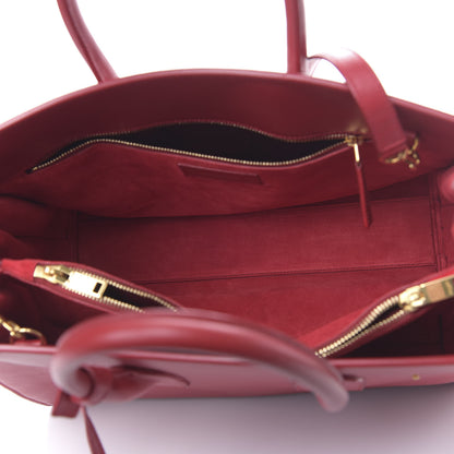 Saint Laurent Calfskin Small Sac De Jour Oxblood 4 of 10