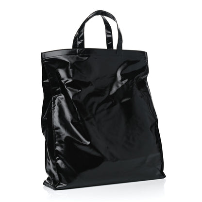 Gucci Patent Canvas Frame Logo Vertical Tote Black Crop 2 of 4