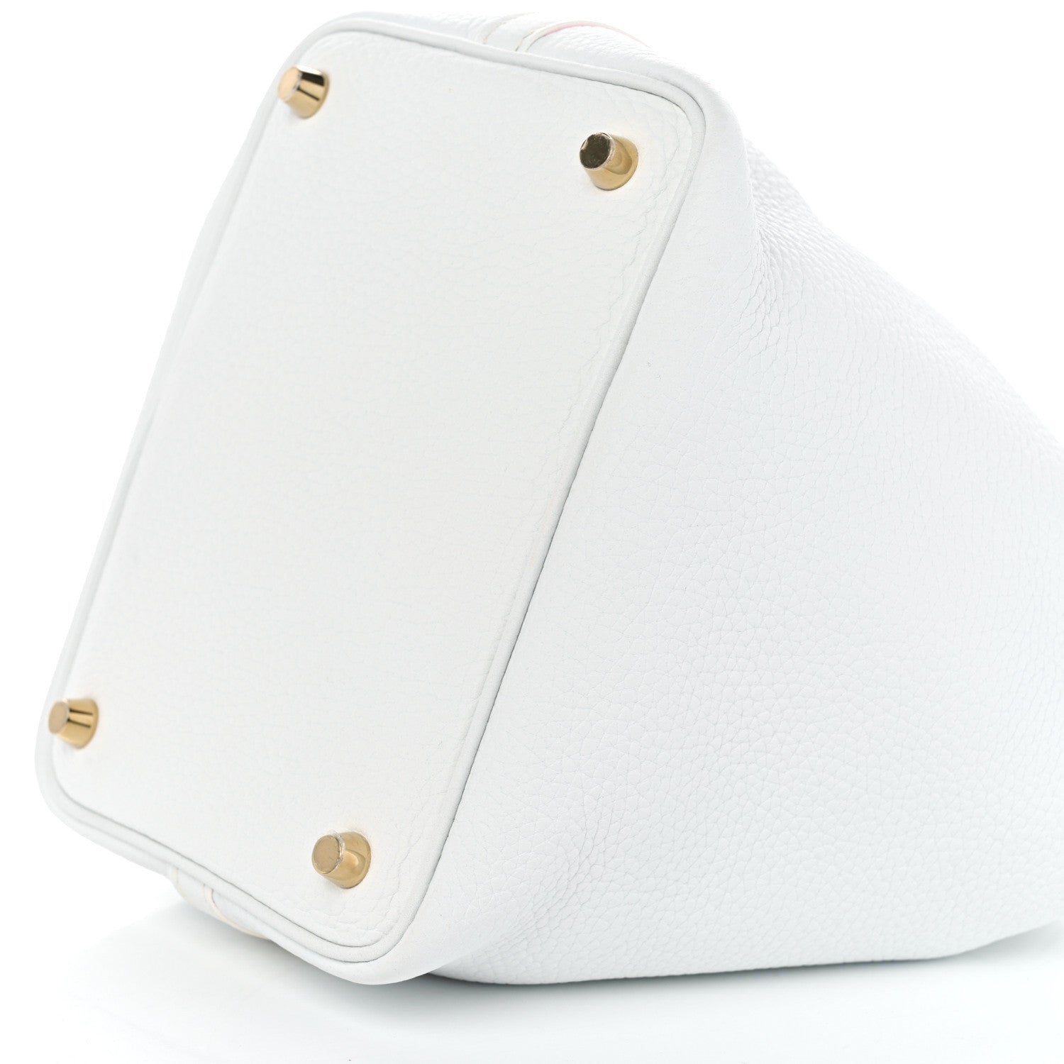 Hermes Taurillon Clemence Picotin Lock 18 PM White 9 of 13