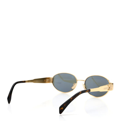 Celine Metal Triomphe 01 Sunglasses CL40235U Gold Green 4 of 6
