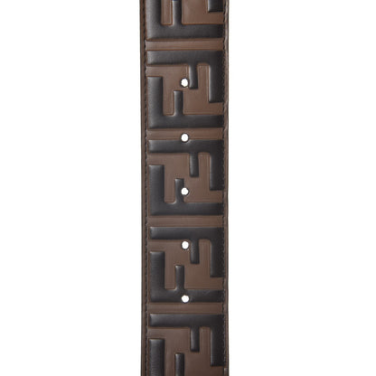 Fendi Vitello Century Bi-Color FF 1974 Embossed Belt 90 36 Maya Black 4 of 9