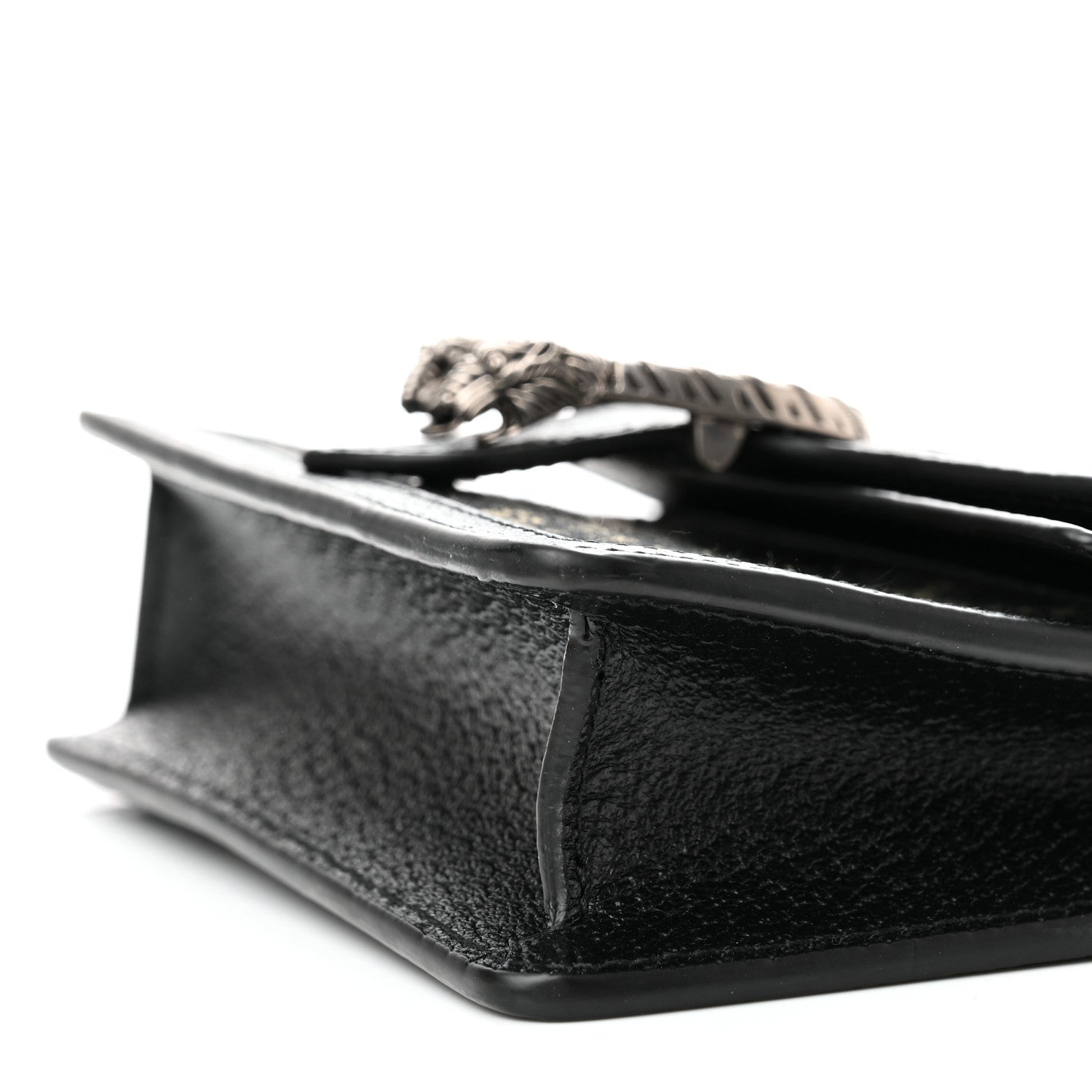 Gucci Jacquard Black Denim GG Monogram Super Mini Dionysus Shoulder Bag Black Ivory 9 of 9