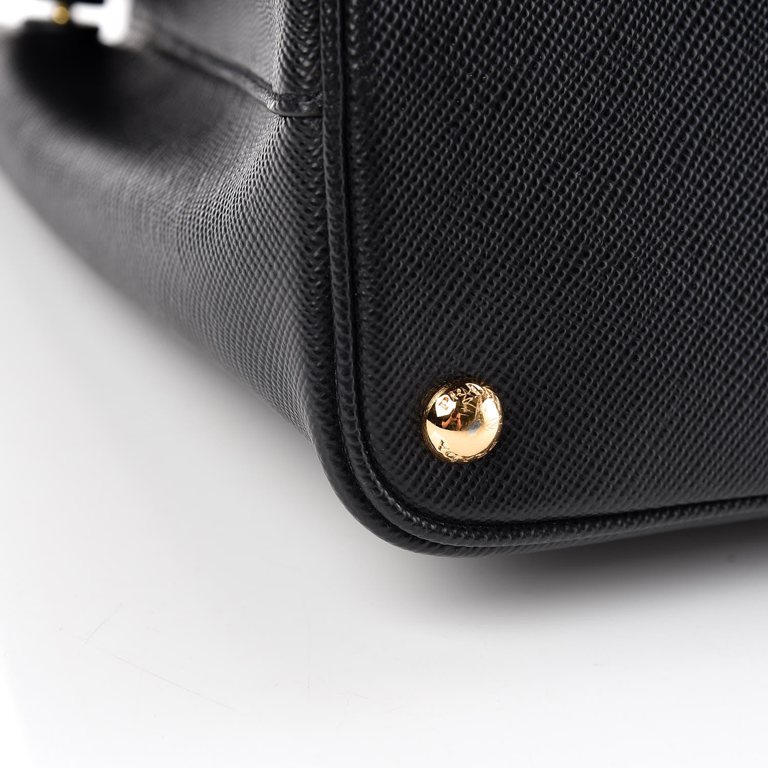 Prada Saffiano Cuir Medium Double Bag Black Fuoco 17 of 23