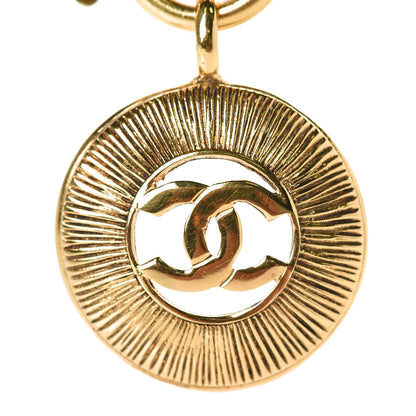 Chanel Sunburst Cutout CC Necklace Gold 4 of 6