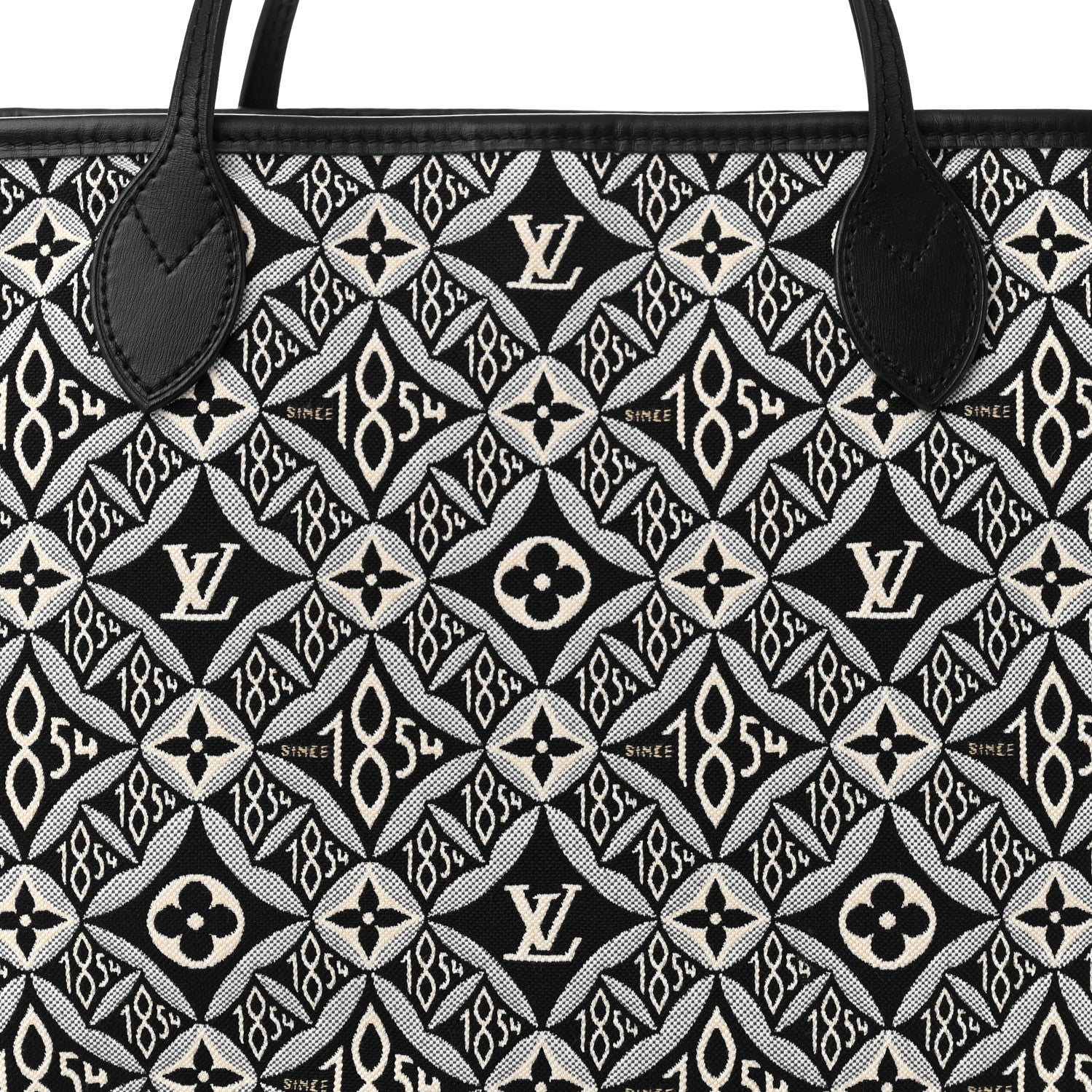 Louis Vuitton Jacquard Since 1854 Neverfull MM Grey 8 of 10