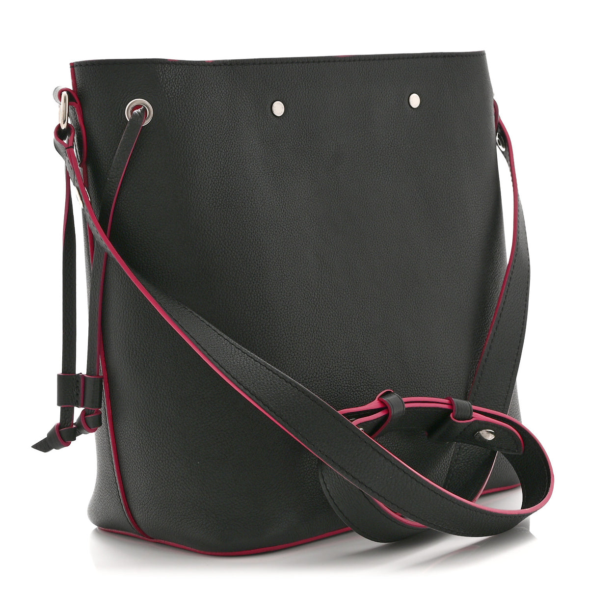 Louis Vuitton Calfskin Lockme Bucket Black 3 of 9