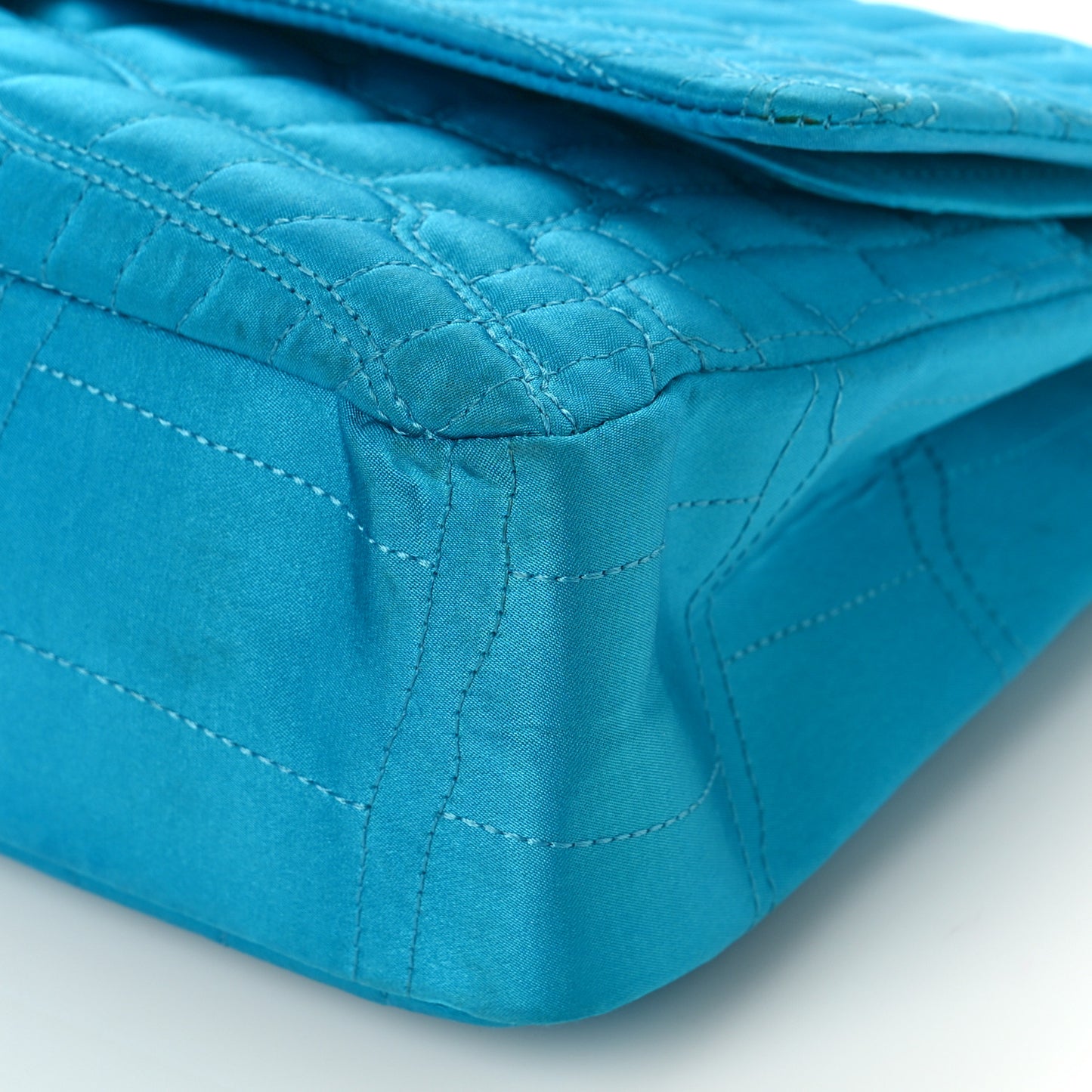 Satin Coco's Croc 2.55 Reissue 227 Flap Turquoise