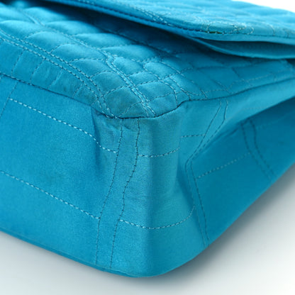 Chanel Satin Coco's Croc 2.55 Reissue 227 Flap Turquoise 9 of 12