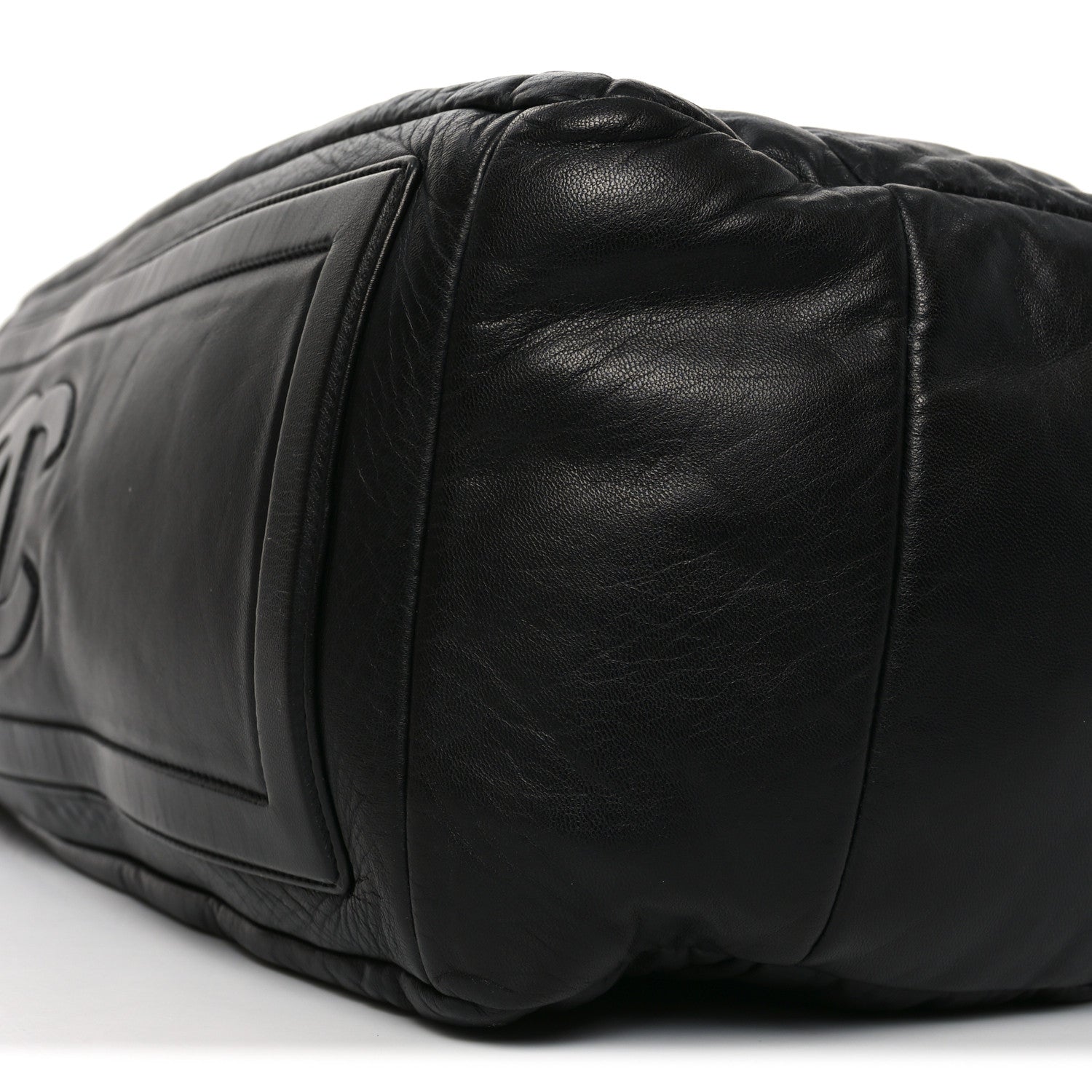 Chanel Lambskin Quilted Extra Large Coco Cocoon Reversible Tote Black 10 of 10