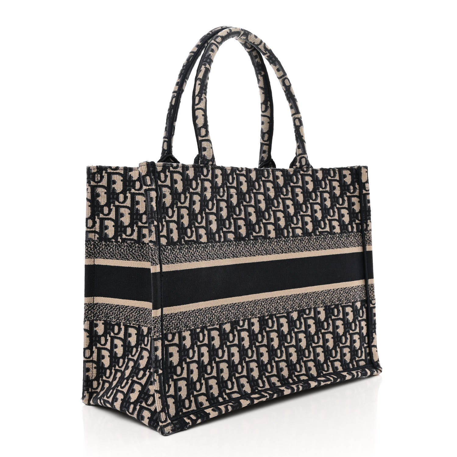 Christian Dior Oblique Medium Book Tote Blue Multicolor 3 of 12