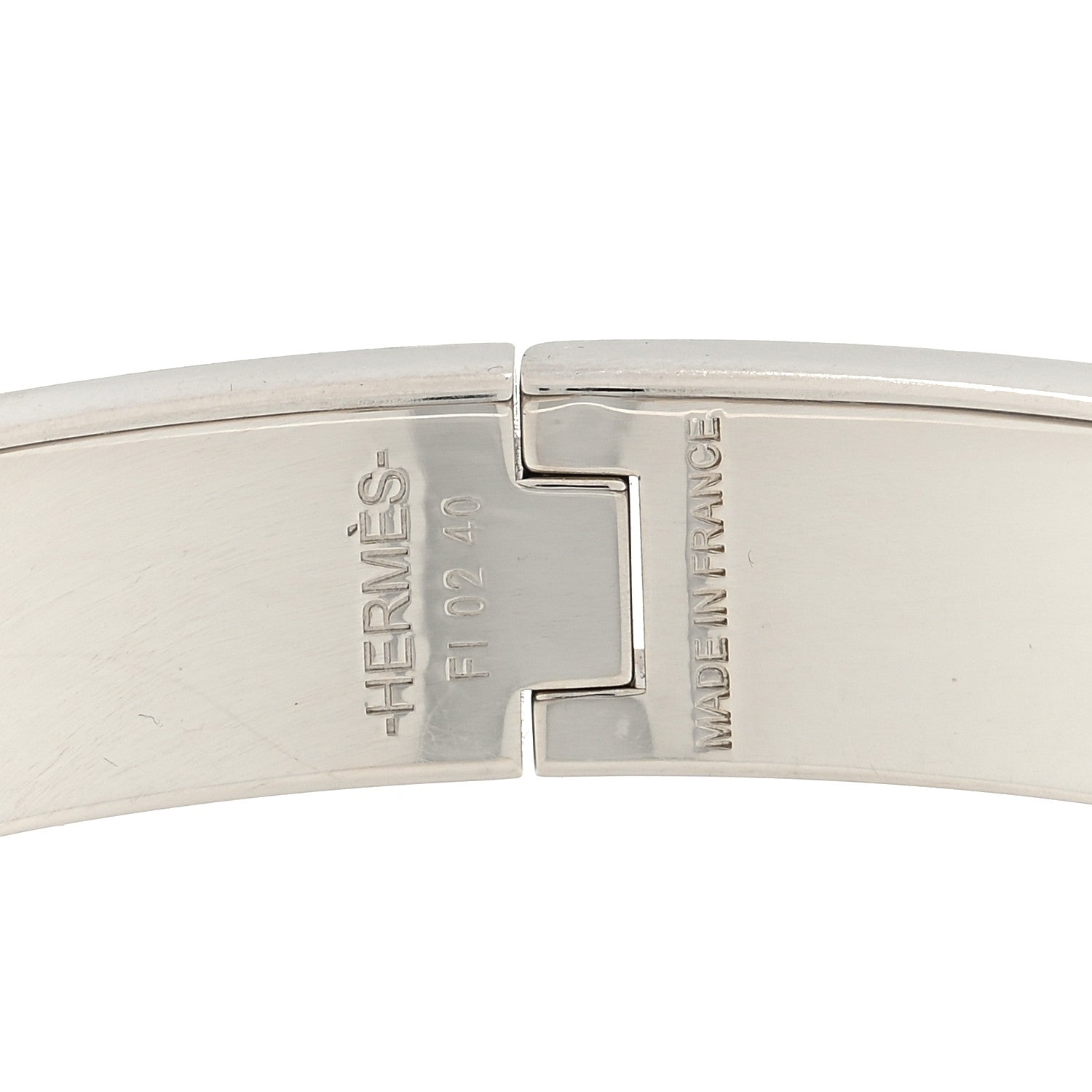 Hermes Enamel Narrow Clic Clac H Bracelet PM Rose Dragee 3 of 3