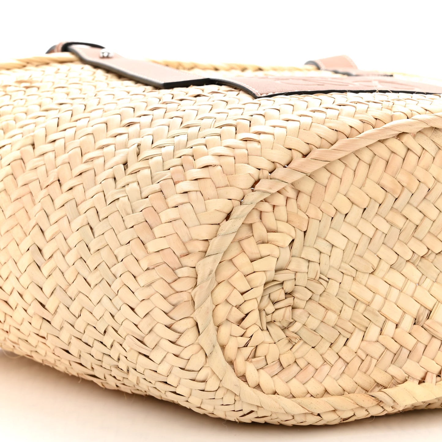 Raffia Basket Tote Bag Natural Tan