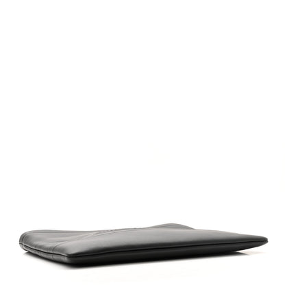 Christian Dior Calfskin Medium Diordouble Zip Pouch Black 4 of 10